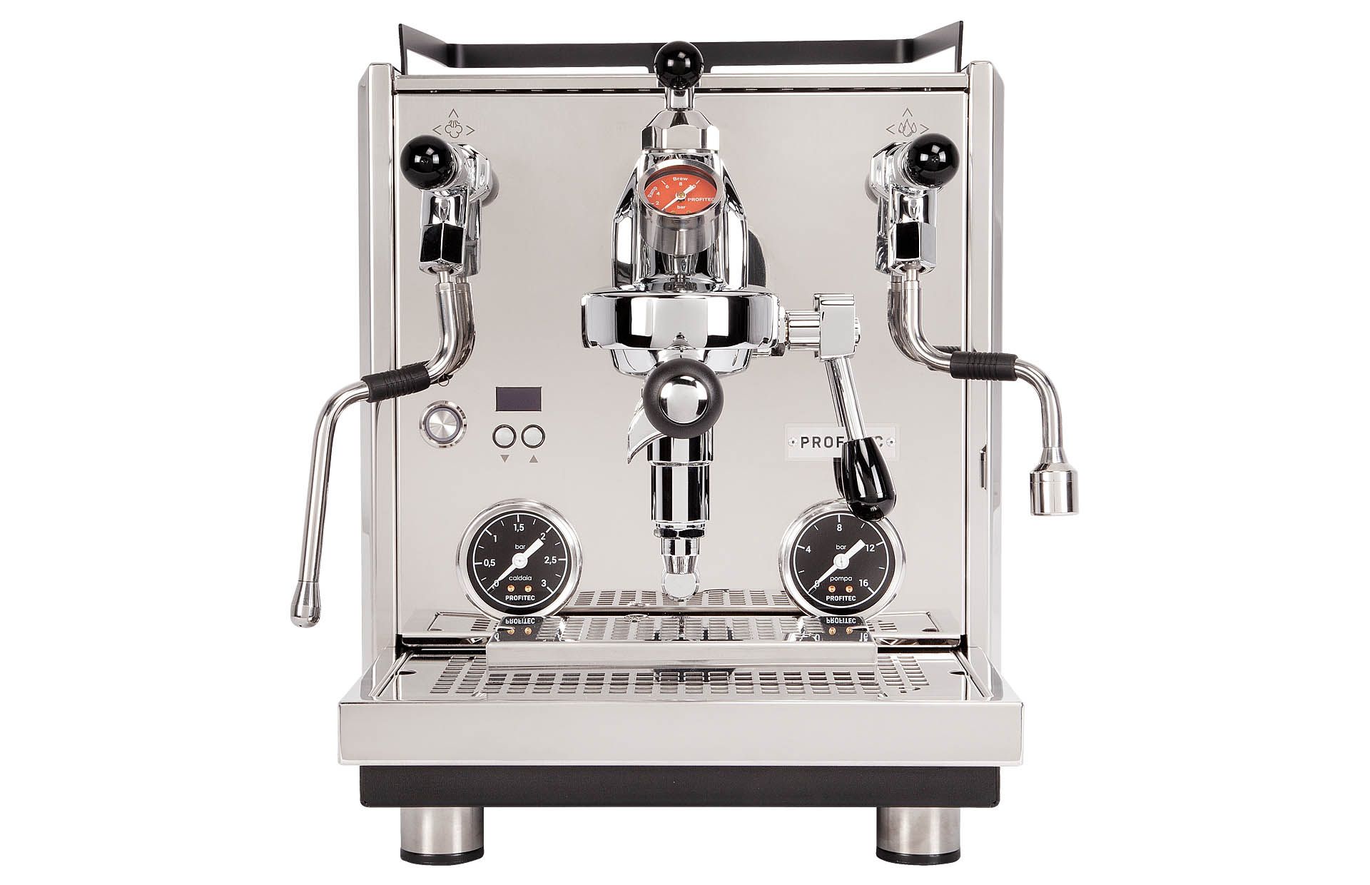 Profitec DRIVE Dualboiler mit Flow Control und Rotationspumpe in Chrom