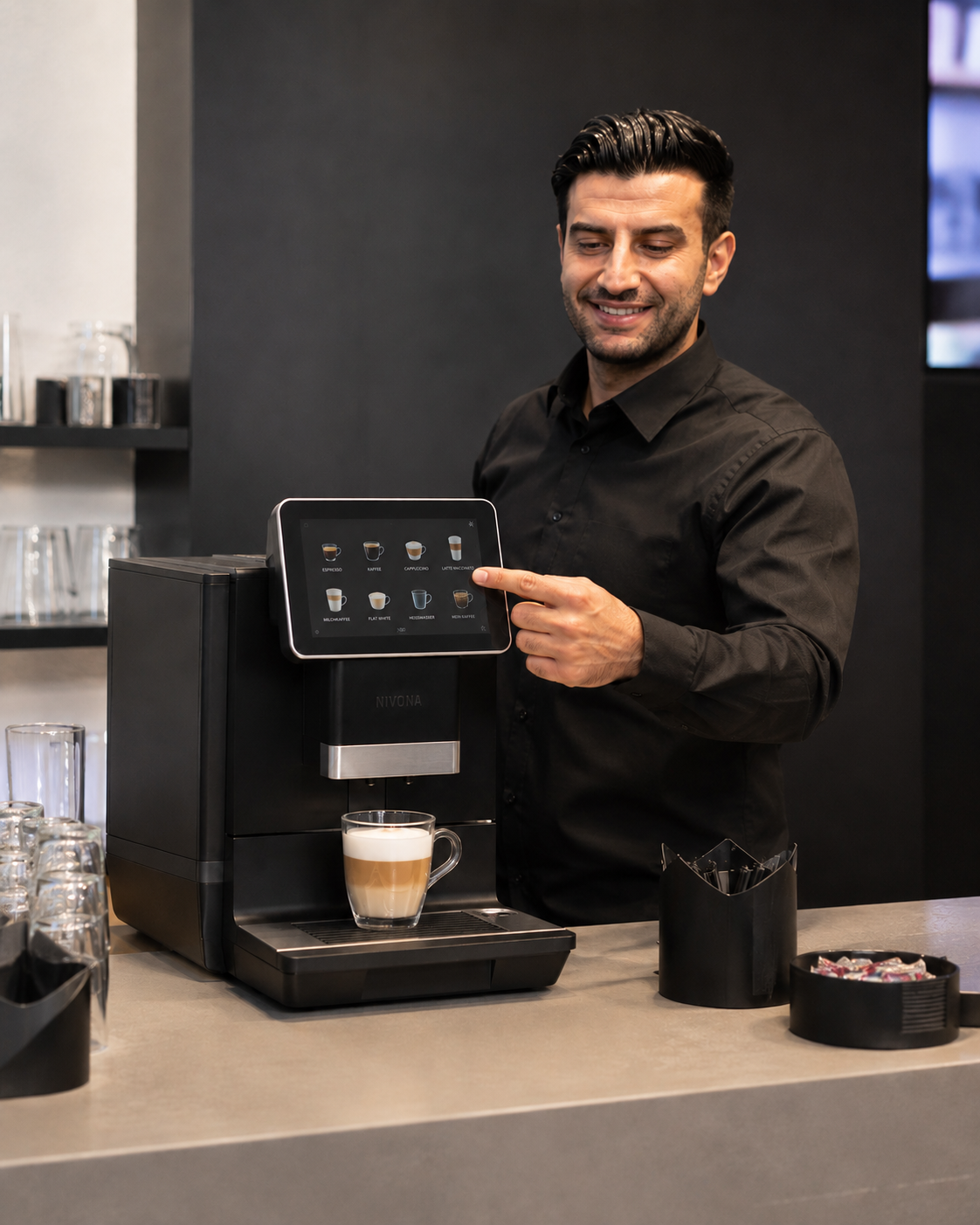 NIVONA NIVO 9101 Kaffeevollautomat Fully-automatic coffee machine Black / schwarz
