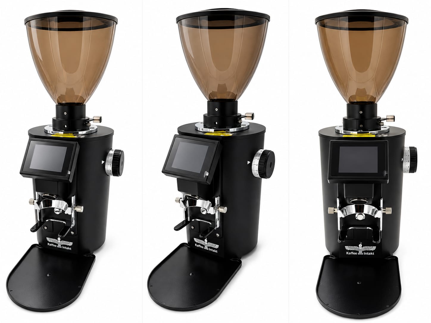ARAM Kaffeemühle LED Display Touch 64mm Titanium Scheiben 1Kg Bohnenbehälter